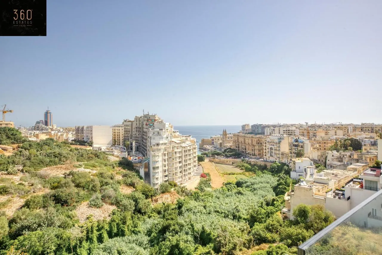 Beautiful Hill Apt, With Balcony, Seaviews & Wifi By 360 Estates St. Julian's Apartament