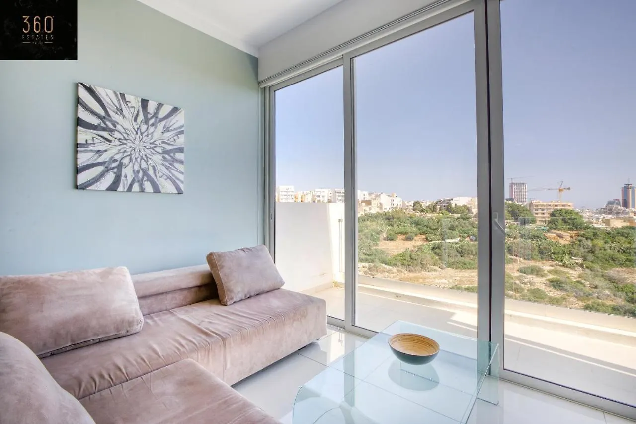 Beautiful Hill Apt, With Balcony, Seaviews & Wifi By 360 Estates St. Julian's Apartament